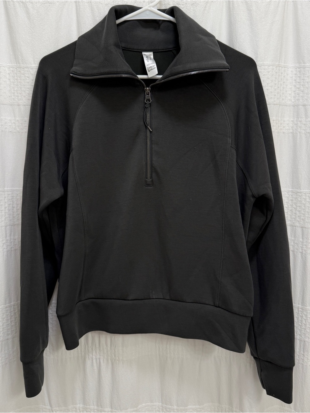 Spanx Air Essentials Half-Zip Olive Green Women’s Medium Pullover Sweatshirt